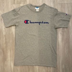 Champion Men’s Heavyweight Crewneck Logo T-shirt